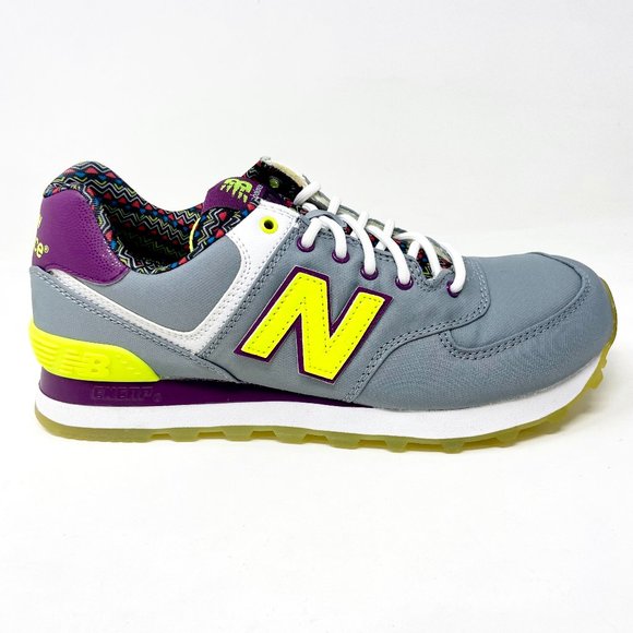 New Balance Shoes - New Balance 574 Classic Street Beat Gray Purple Womens Casual Shoes WL574SBF